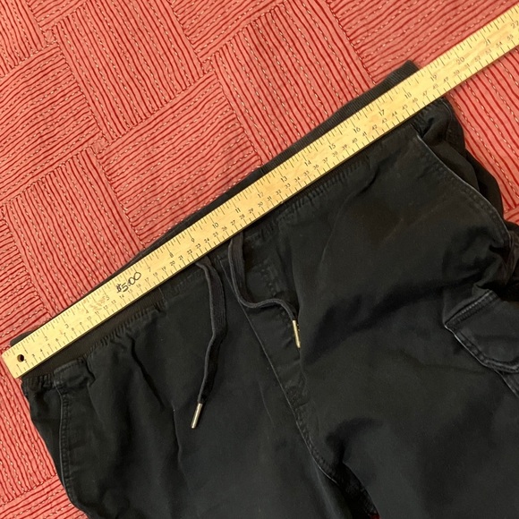 H & M men’s size Large skinny fit black cargo pants - FADED - Picture 16 of 16